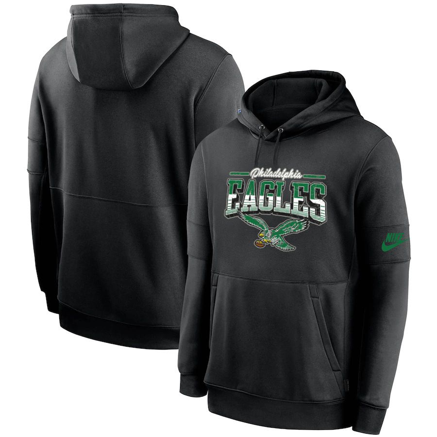Men 2023 NFL Philadelphia Eagles black Sweatshirt style 10317